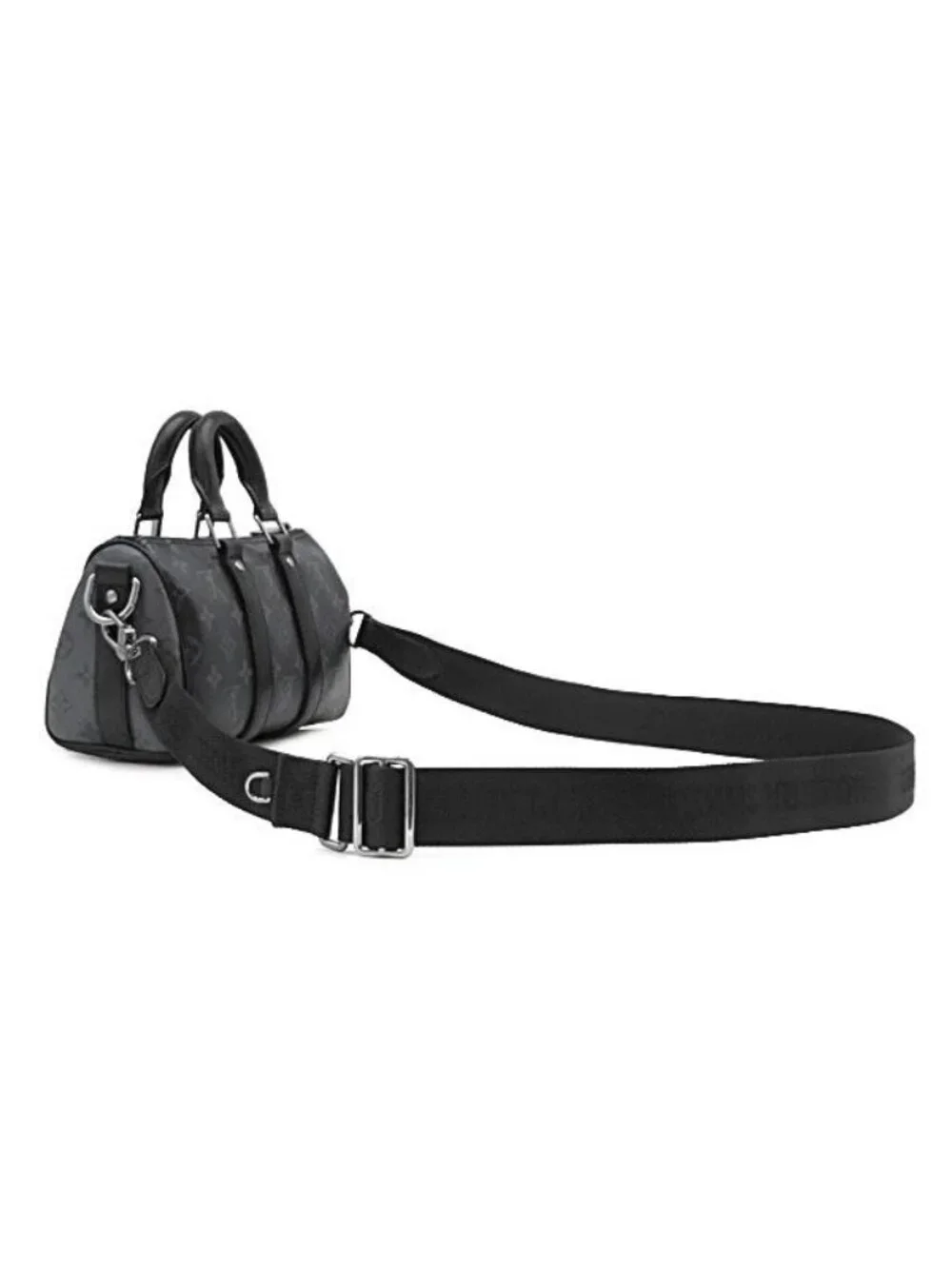 Louis Vuitton 2-Way Bag Keepall Bandouliere 25 Leather Monogram Eclipse Reverse
